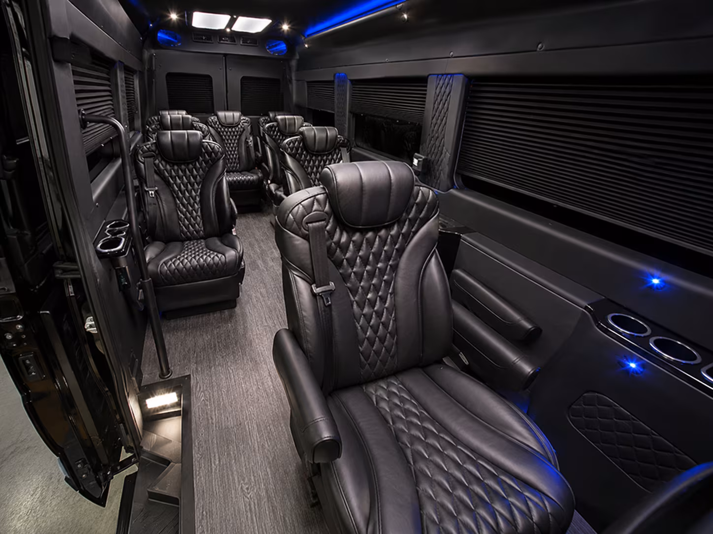 bridal party sprinter vans and minibuses on your wedding morning