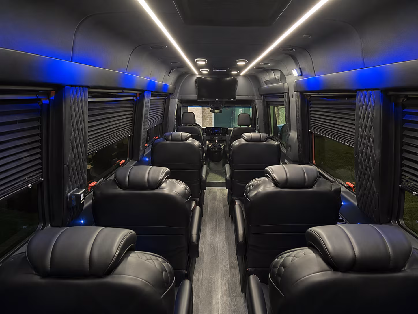 sprinter van with driver inside